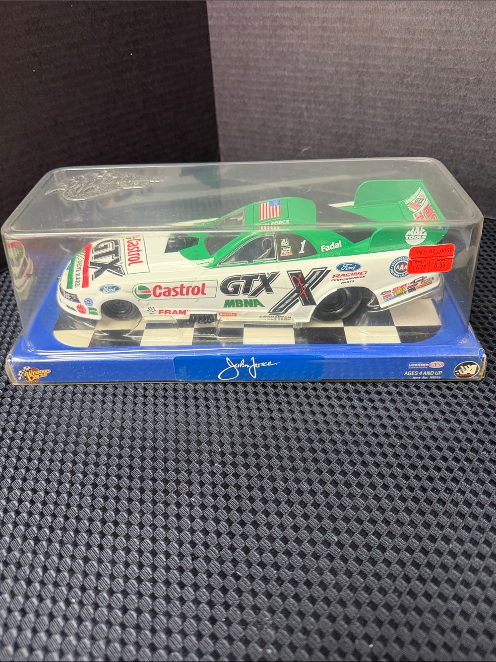 Astr Green & White Castrol GTX Die-Cast Racing Car Toy